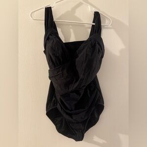 Lands' End Classic Black Swimwear